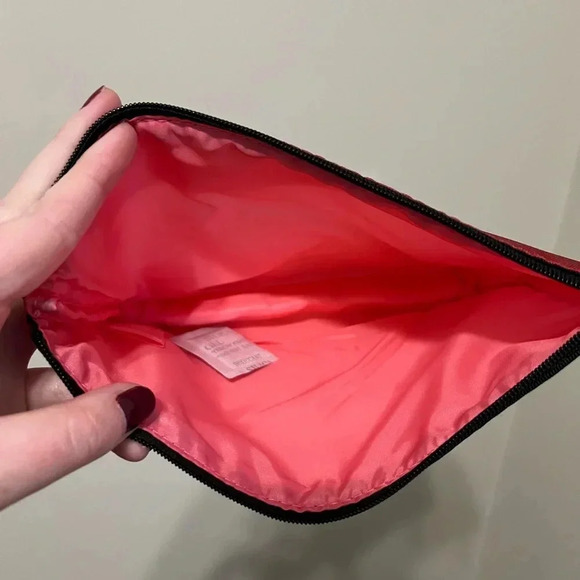 Clinique x Kate Spade Cosmetic Pouch - Red and Pink - Picture 2 of 3